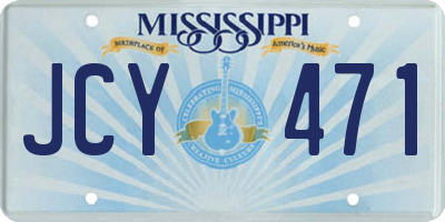 MS license plate JCY471