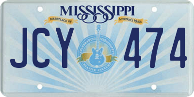 MS license plate JCY474