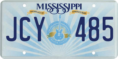 MS license plate JCY485