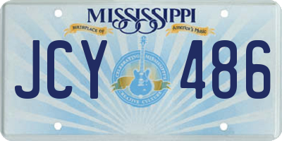 MS license plate JCY486