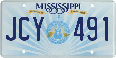 MS license plate JCY491
