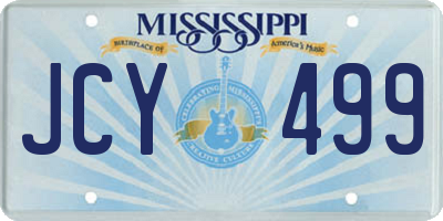 MS license plate JCY499