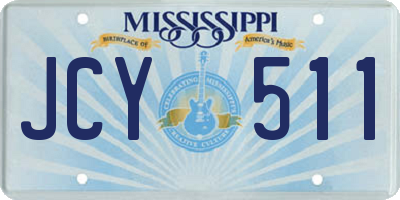 MS license plate JCY511