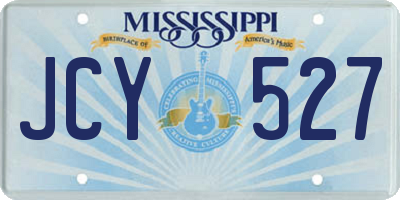 MS license plate JCY527