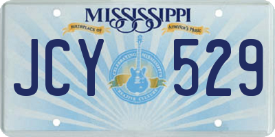 MS license plate JCY529