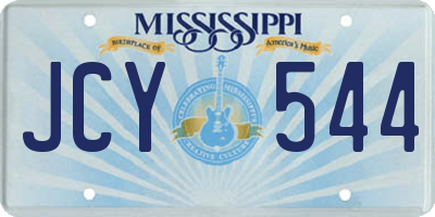 MS license plate JCY544