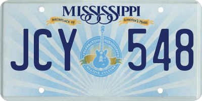 MS license plate JCY548