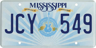 MS license plate JCY549