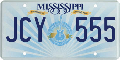 MS license plate JCY555