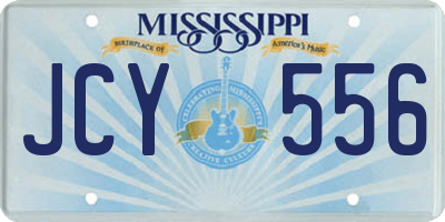 MS license plate JCY556