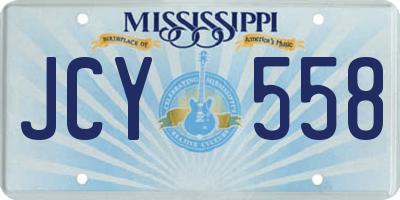 MS license plate JCY558