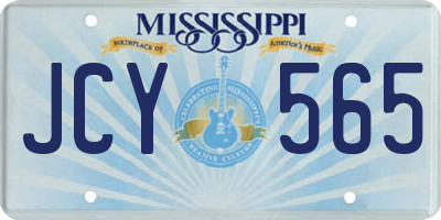 MS license plate JCY565