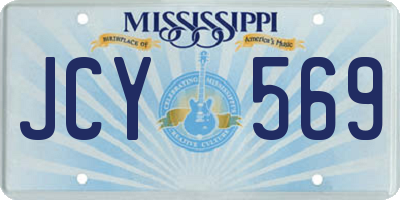 MS license plate JCY569
