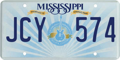 MS license plate JCY574