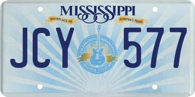 MS license plate JCY577