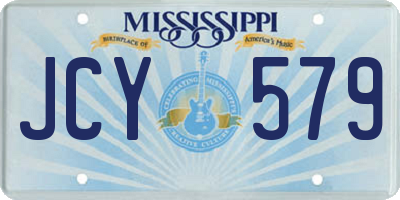 MS license plate JCY579