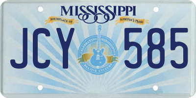 MS license plate JCY585