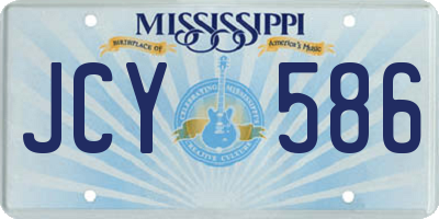 MS license plate JCY586