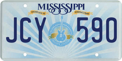MS license plate JCY590