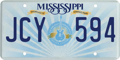 MS license plate JCY594