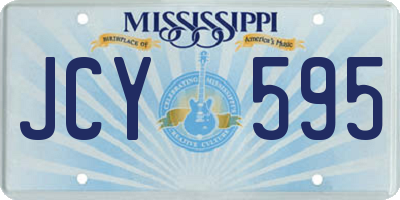 MS license plate JCY595