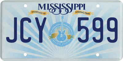 MS license plate JCY599