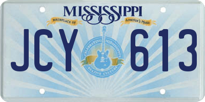 MS license plate JCY613