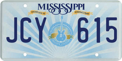 MS license plate JCY615