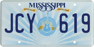 MS license plate JCY619