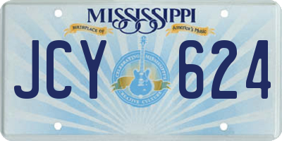 MS license plate JCY624
