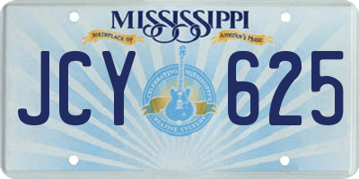 MS license plate JCY625