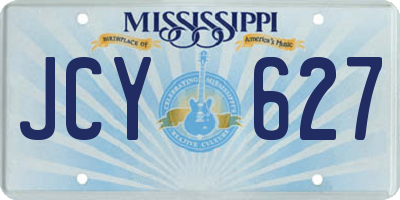 MS license plate JCY627