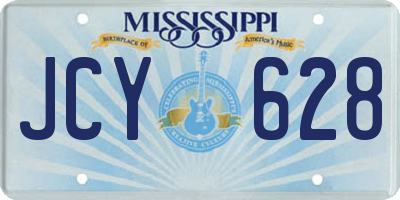 MS license plate JCY628