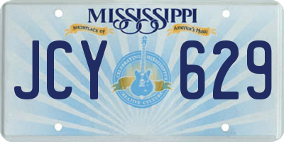 MS license plate JCY629