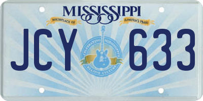 MS license plate JCY633