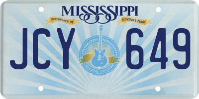 MS license plate JCY649