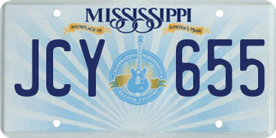 MS license plate JCY655