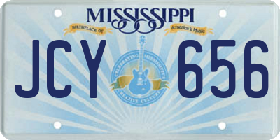MS license plate JCY656