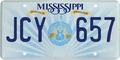 MS license plate JCY657