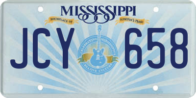 MS license plate JCY658
