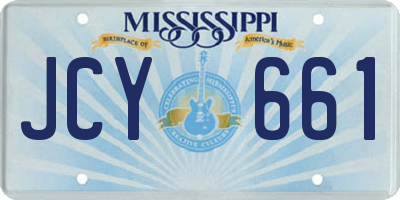 MS license plate JCY661