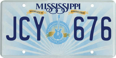 MS license plate JCY676