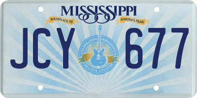 MS license plate JCY677
