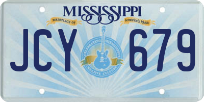 MS license plate JCY679