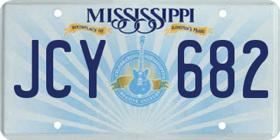 MS license plate JCY682