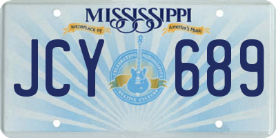 MS license plate JCY689