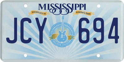 MS license plate JCY694