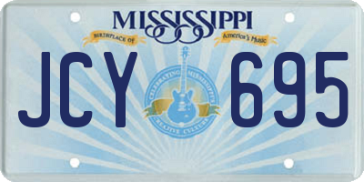 MS license plate JCY695