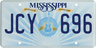 MS license plate JCY696