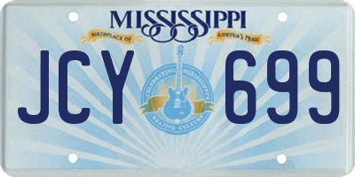 MS license plate JCY699